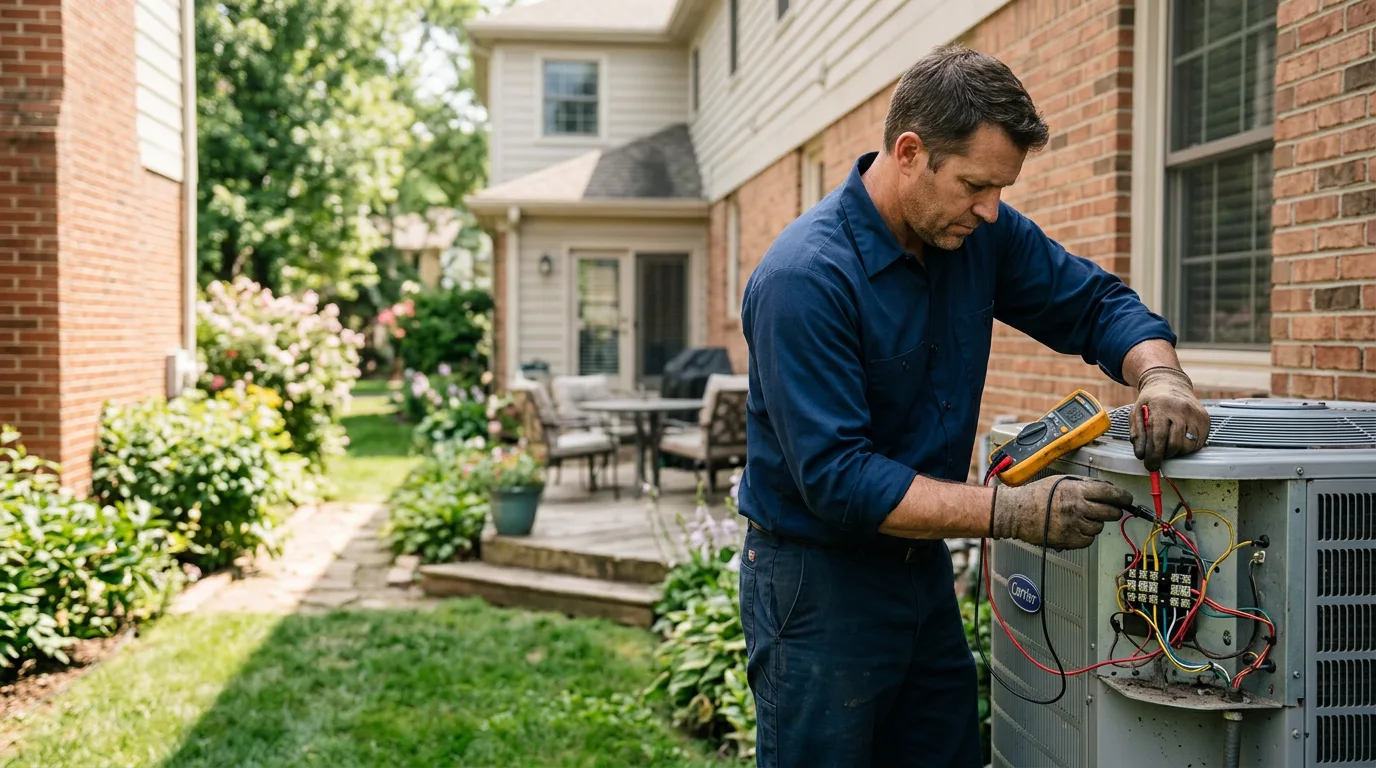 HVAC technician working near Hartland, VT